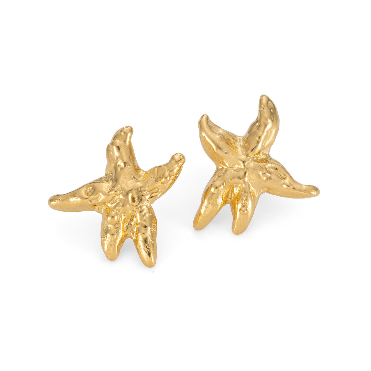 Starfish Earrings Gold Plated