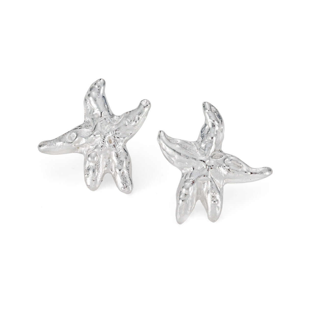 Starfish Earrings Silver