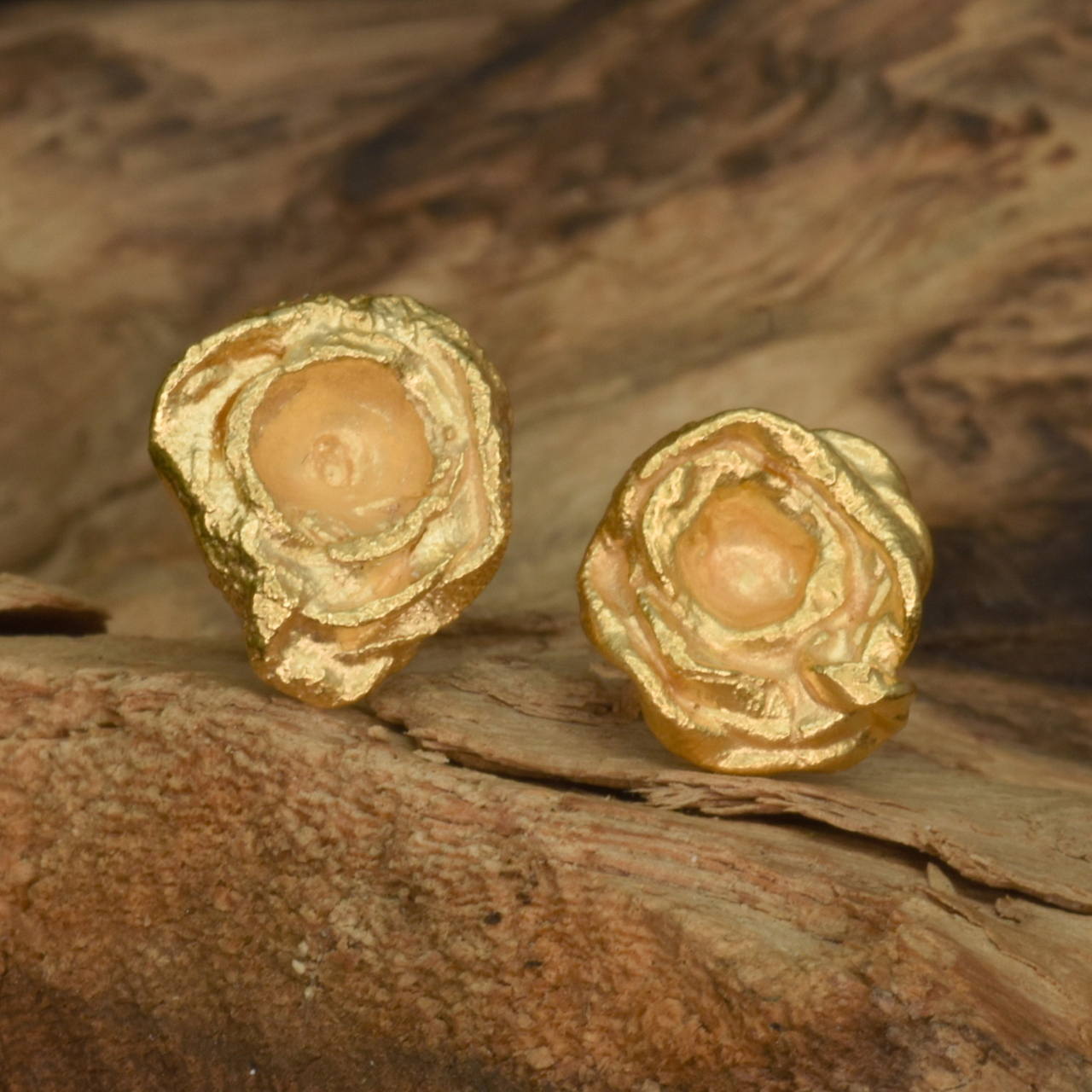 Vita Studs 18ct gold vermeil