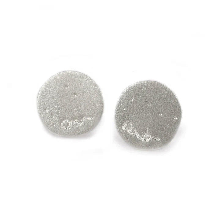 'On and On' Round Disk Earrings