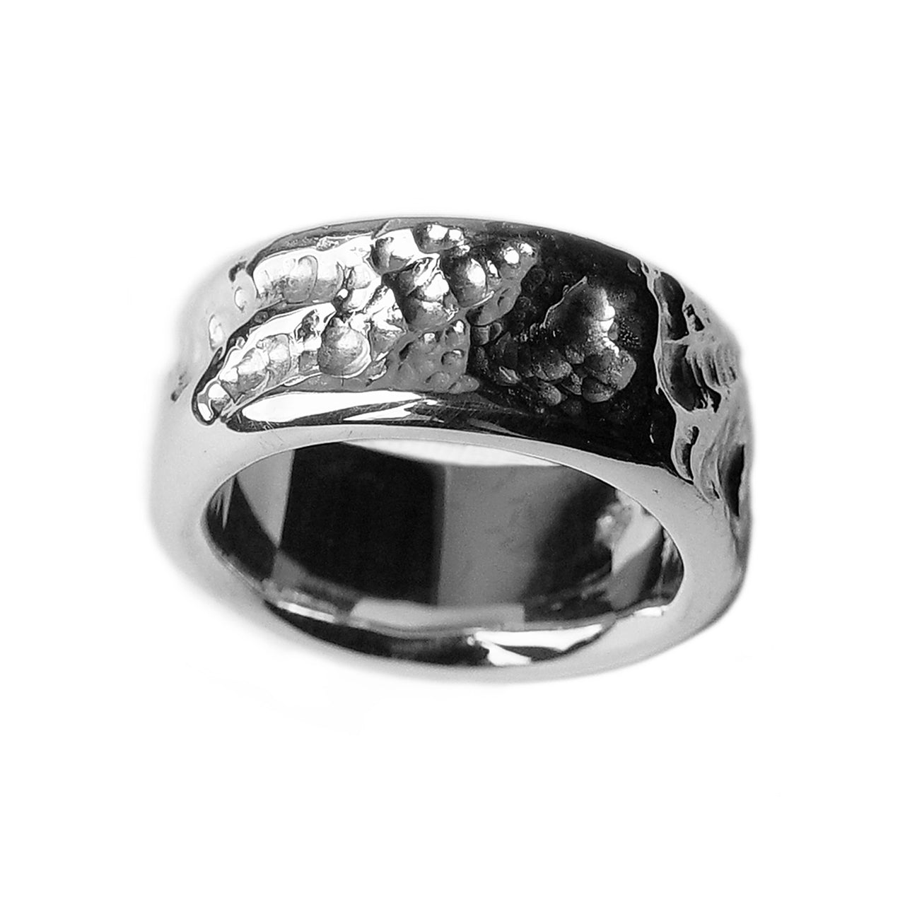 Chunky Hammered Band Ring