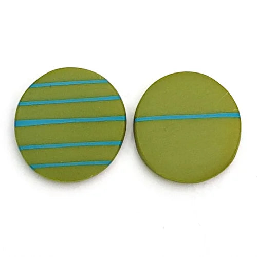 Stud Earrings Green / Turqouise