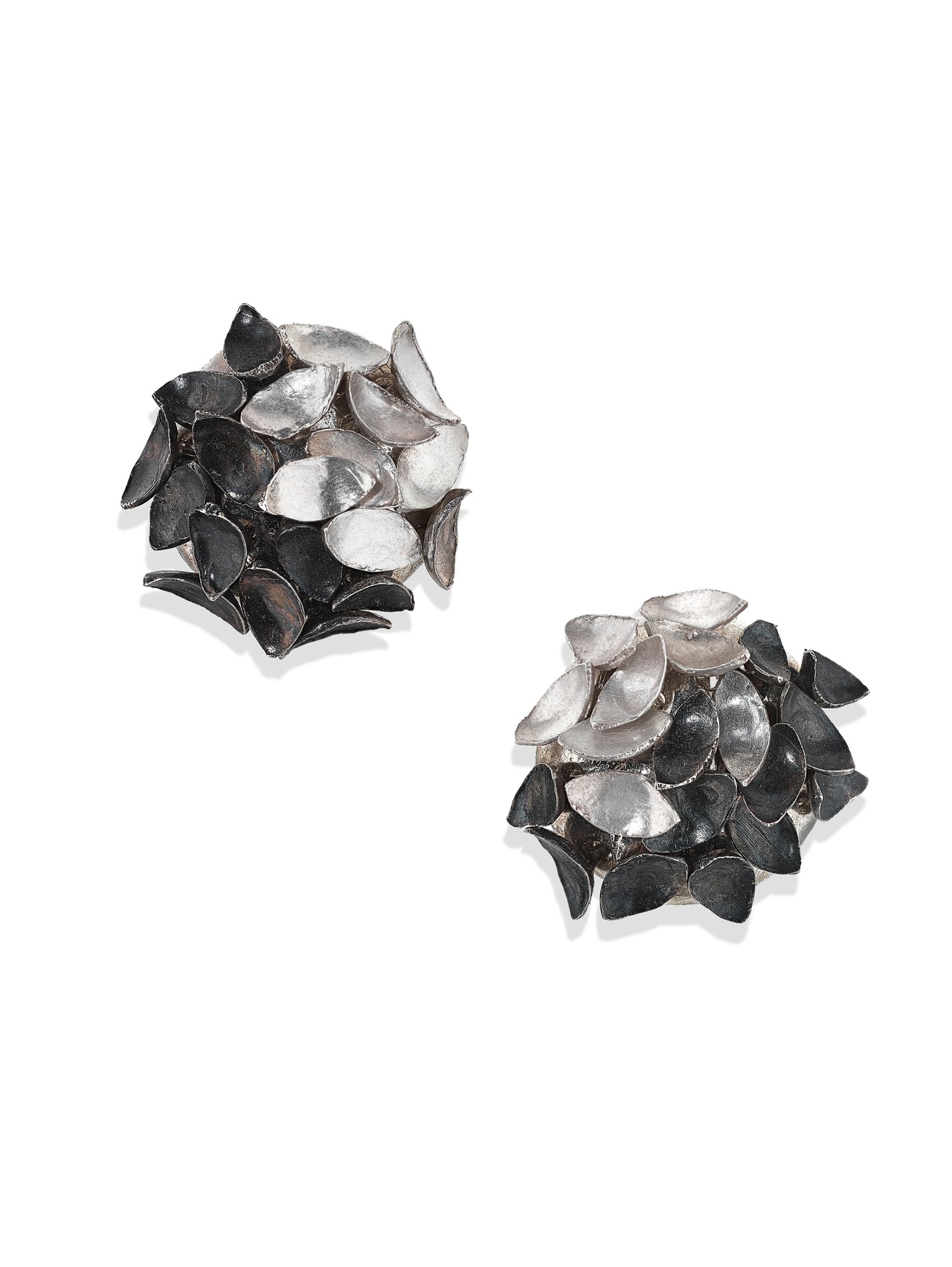 Oxidised Folium Earrings