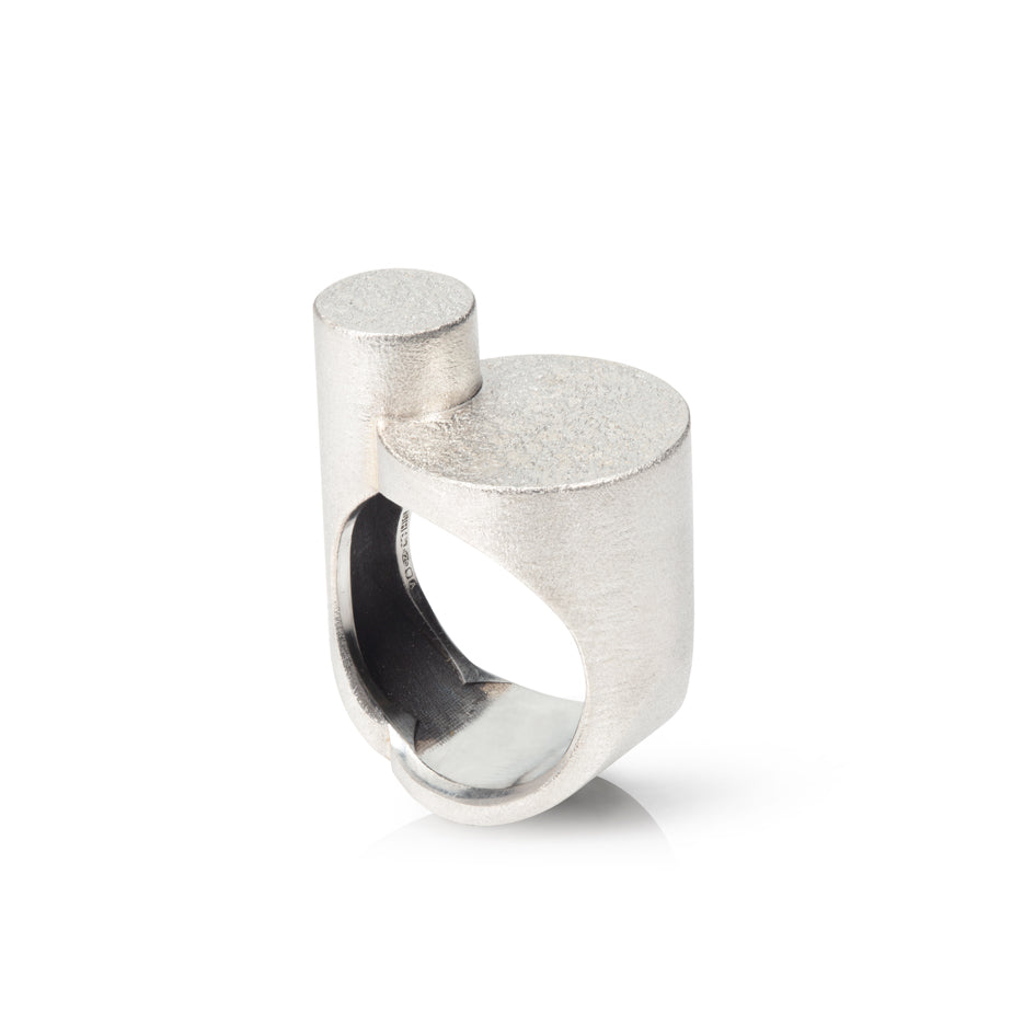Staffa Silver Ring with 2 Tops
