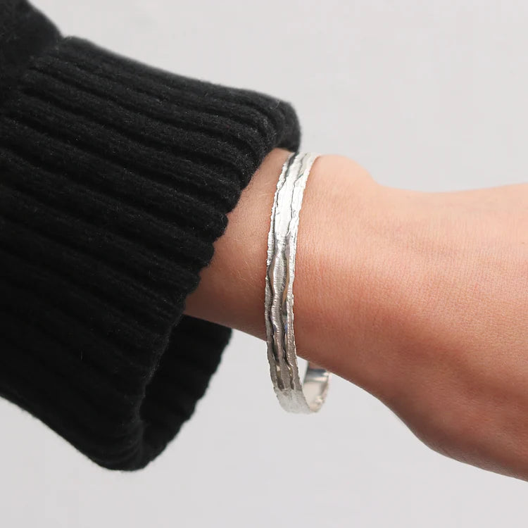 Strata Etched Bangle