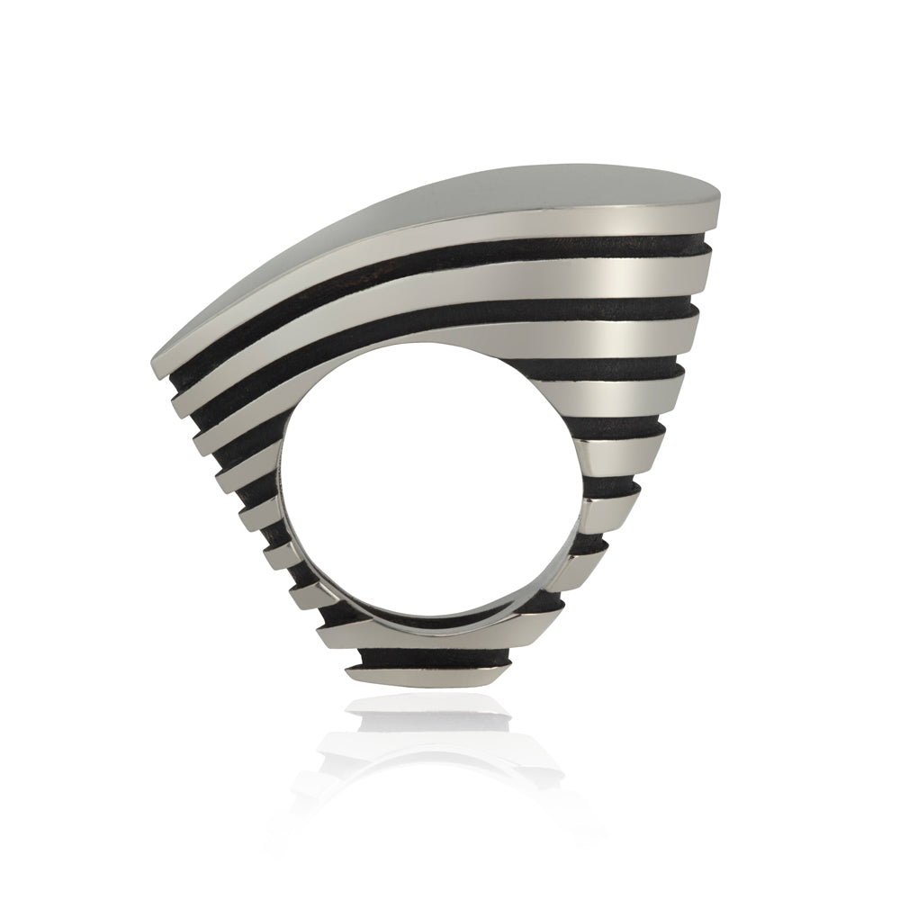 Silver Teardrop Ring - Unisex