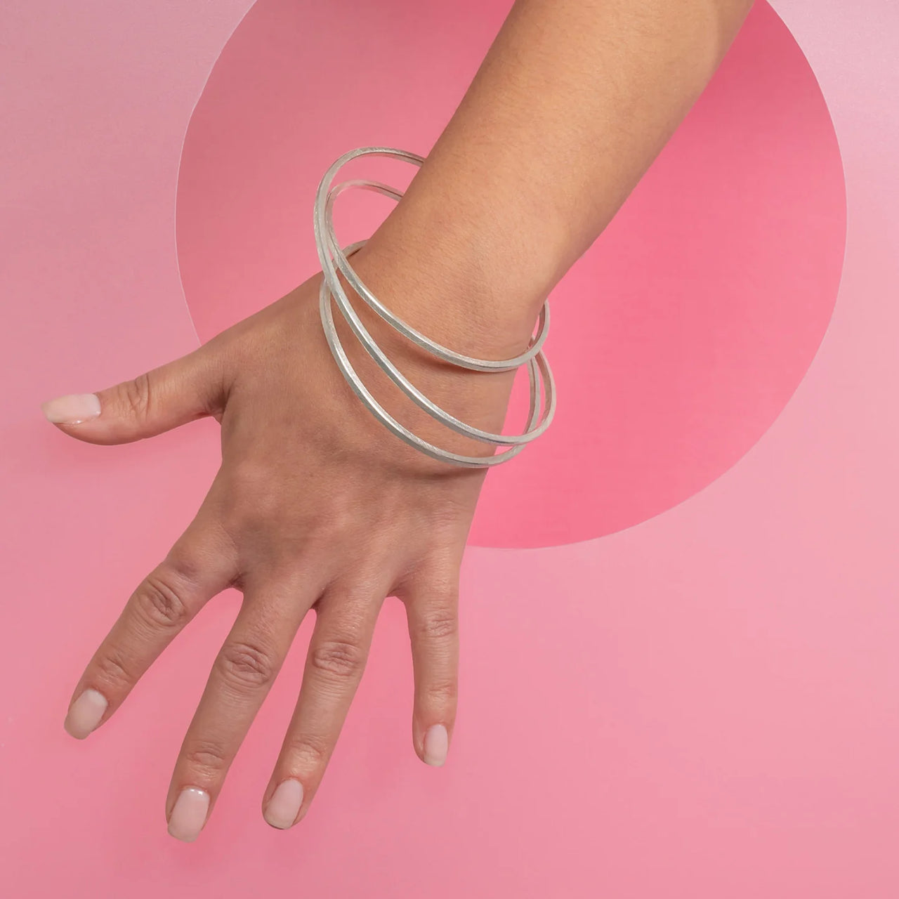 Twister Bangle Silver
