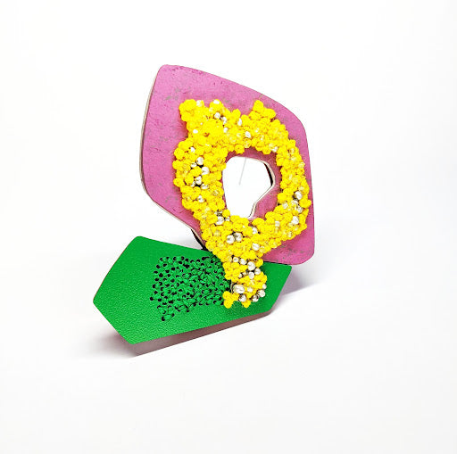 Mixed Media Brooch